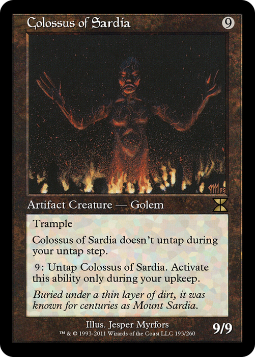 Colossus of Sardia (ME4-193) - rare - Foil