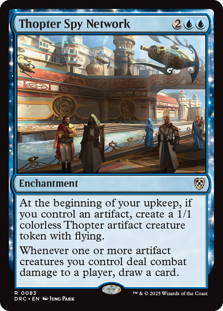 Thopter Spy Network (DRC-083) - rare: (enchantment) - Foil