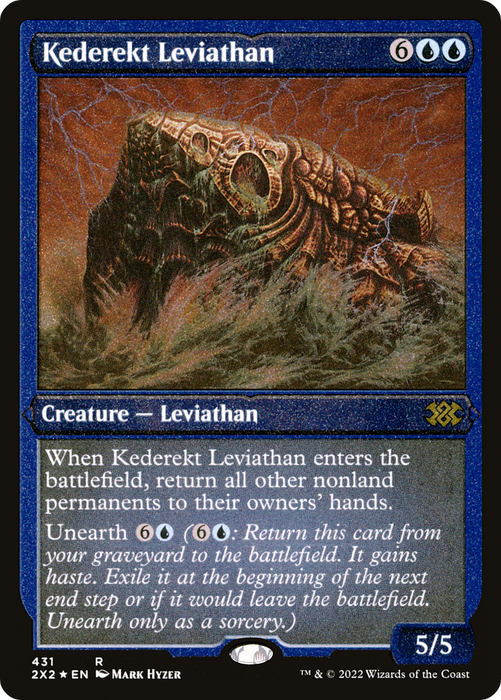 Kederekt Leviathan (2X2-431) - rare - Etched Foil