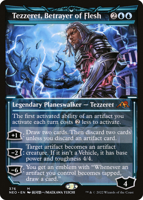 Tezzeret, Betrayer of Flesh (NEO-376) - mythic: (Showcase) - Foil