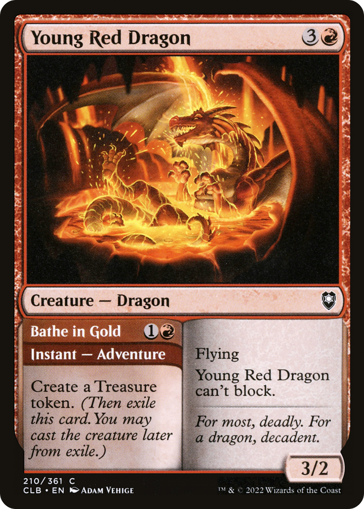 Young Red Dragon // Bathe in Gold (CLB-210) - common