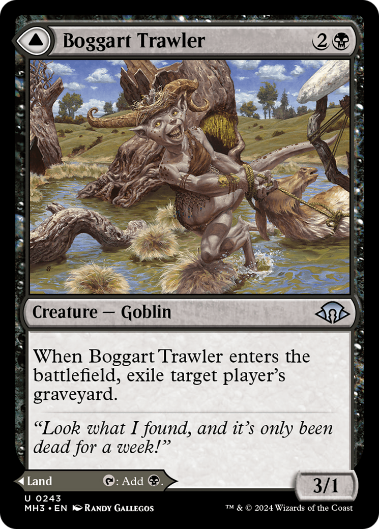 Boggart Trawler // Boggart Bog (MH3-243) - uncommon