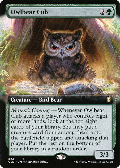 Owlbear Cub (CLB-592) - rare: (Extended Art) - Foil