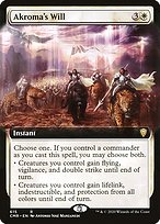 Akroma's Will (CMR-615) - rare: (Extended Art) - Foil