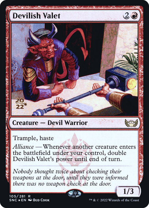 Devilish Valet (PRE-105S) - rare - Foil