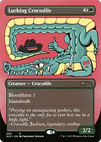 Lurking Crocodile (SLD-590) - rare (Borderless)