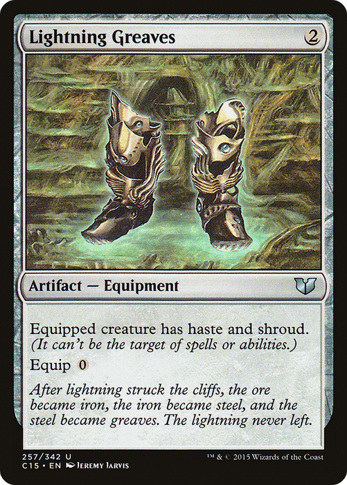 Lightning Greaves (C15-257) - uncommon
