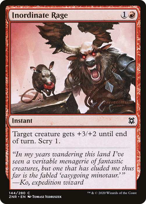 Inordinate Rage (ZNR-144) - common - Foil