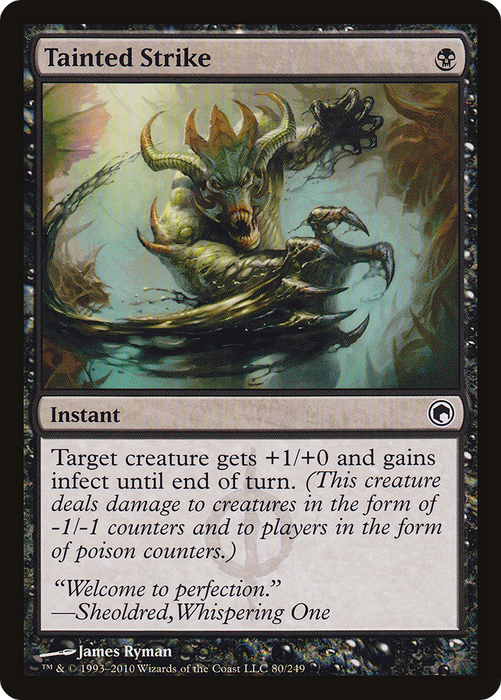 Tainted Strike (SOM-080) - common - Foil