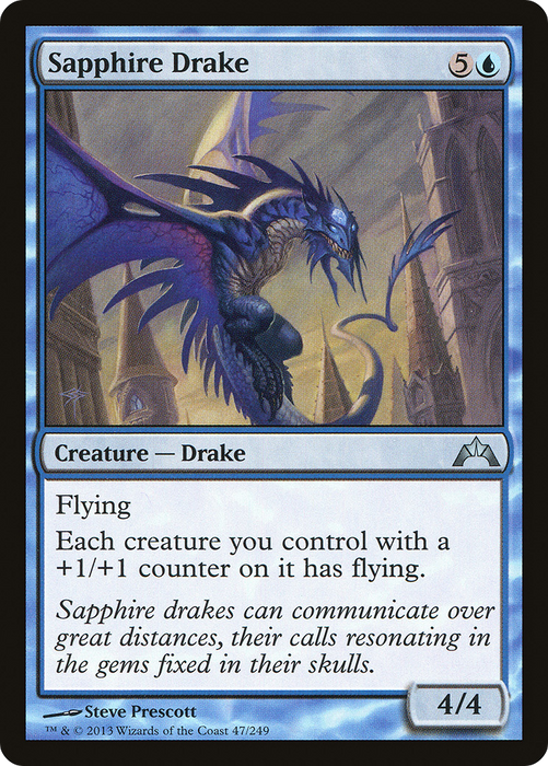 Sapphire Drake (GTC-047) - uncommon - Foil