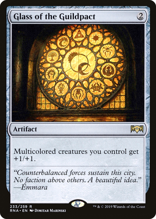 Glass of the Guildpact (RNA-233) - rare - Foil
