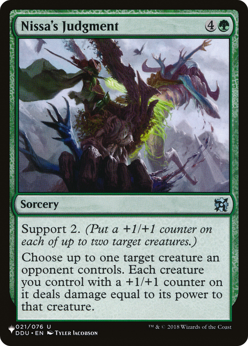 Nissa's Judgment (LIST-DDU-21) - uncommon