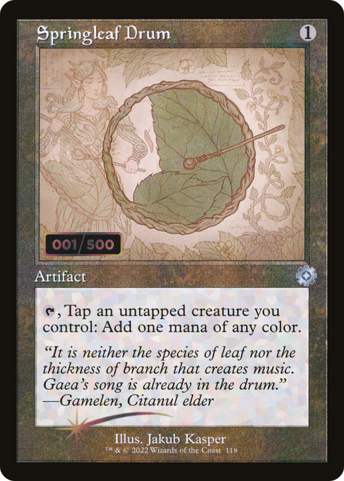 Springleaf Drum (BRR-118Z) - uncommon - Foil