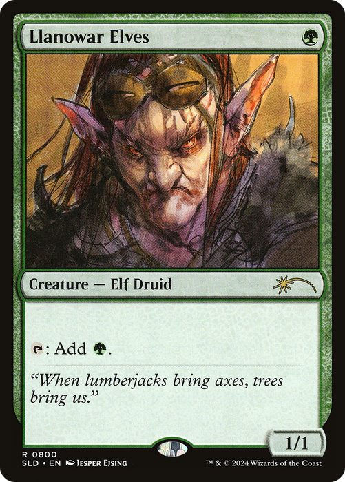 Llanowar Elves (SLD-800) - rare - Foil