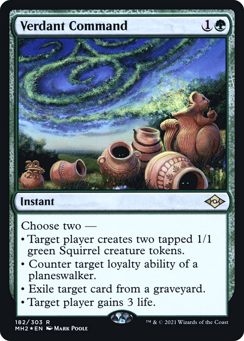 Verdant Command (PRE-182S) - rare - Foil