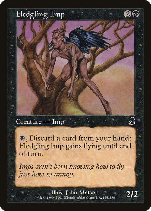 Fledgling Imp (ODY-137) - common - Foil