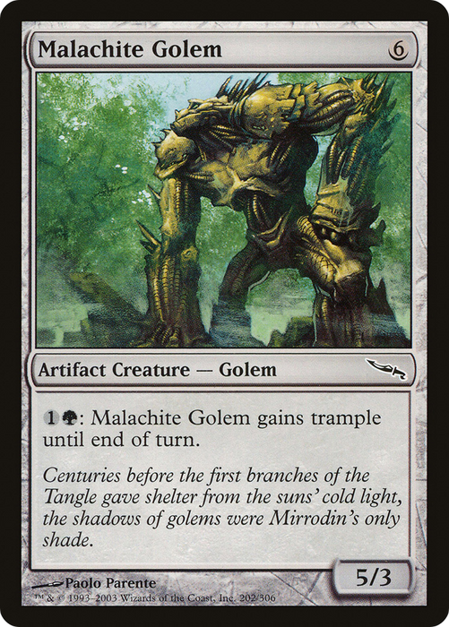 Malachite Golem (MRD-202) - common - Foil