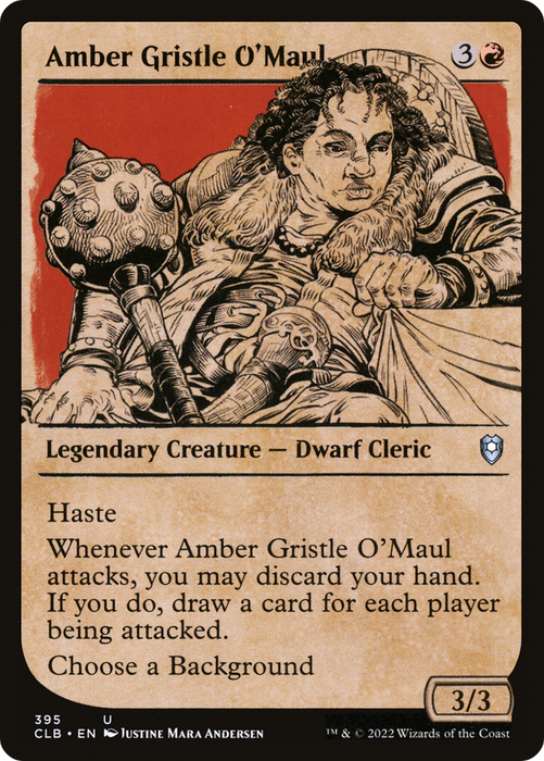 Amber Gristle O'Maul (CLB-395) - uncommon: (Showcase) - Foil