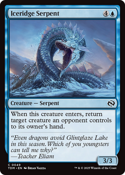Iceridge Serpent (TDM-049) - common - Foil