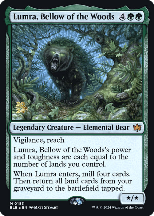 Lumra, Bellow of the Woods (PRE-183S) - mythic - Foil