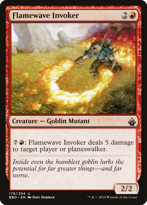 Flamewave Invoker (BBD-178) - uncommon - Foil
