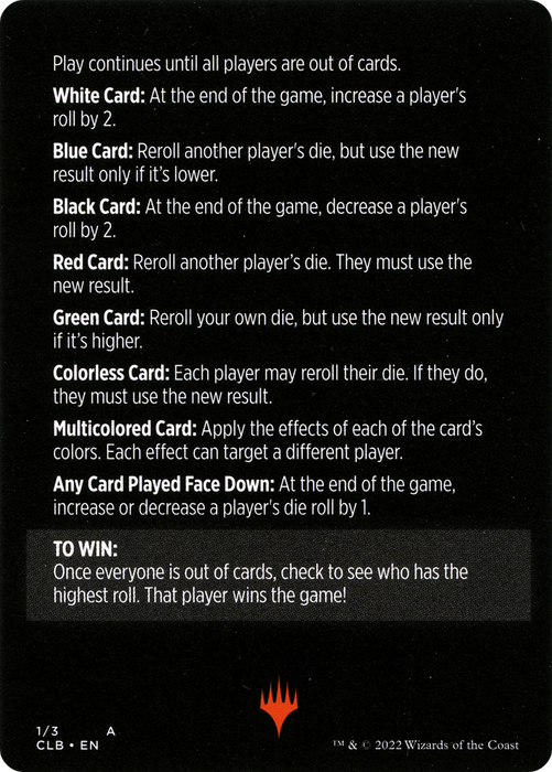 Roll for Initiative // Roll for Initiative (cont'd) (MCLB-001) - common