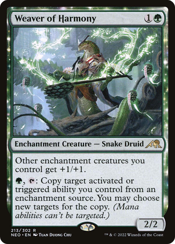 Weaver of Harmony (NEO-213) - rare: (enchantment) - Foil