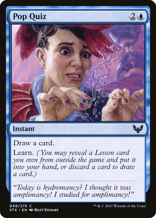 Pop Quiz (STX-049) - common - Foil