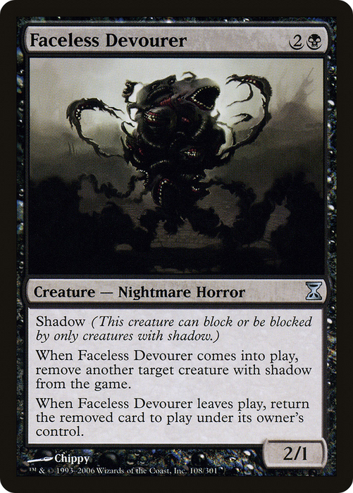 Faceless Devourer (TSP-108) - uncommon - Foil