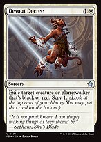 Devout Decree (FDN-571) - uncommon