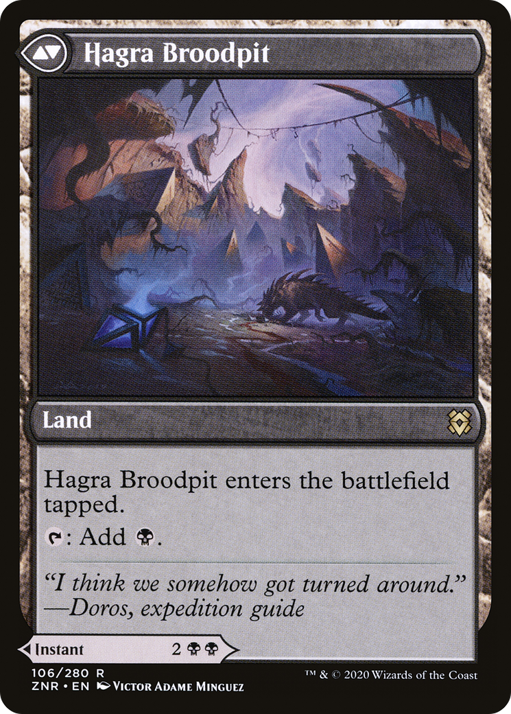 Hagra Mauling // Hagra Broodpit (LIST-ZNR-106) - rare