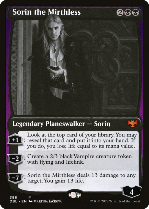 Sorin the Mirthless (DBL-398) - mythic - Foil