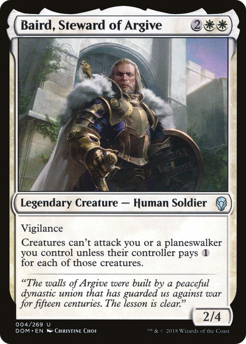 Baird, Steward of Argive (DOM-004) - uncommon - Foil