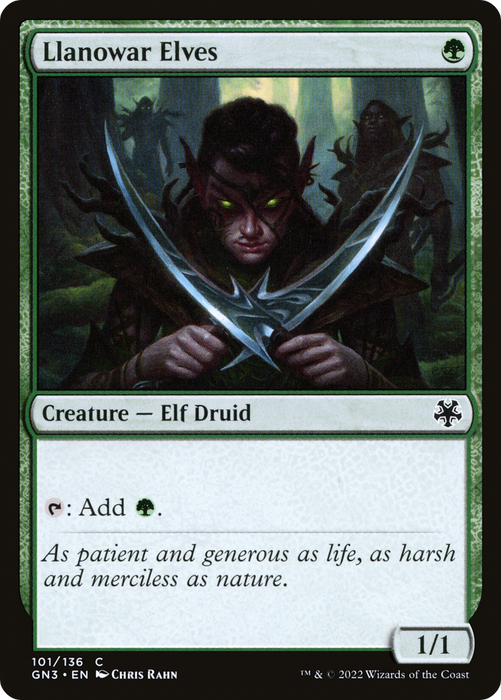 Llanowar Elves (GN3-101) - common