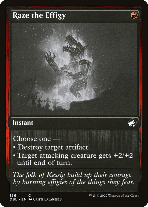 Raze the Effigy (DBL-156) - common - Foil