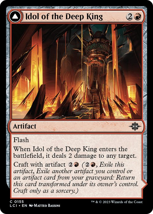 Idol of the Deep King // Sovereign's Macuahuitl (LCI-155) - common - Foil