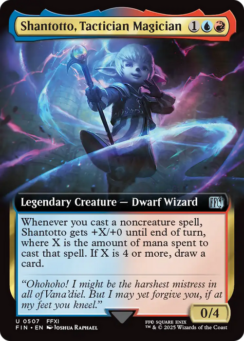 Shantotto, Tactician Magician (FIN-507) - uncommon: (Extended Art)