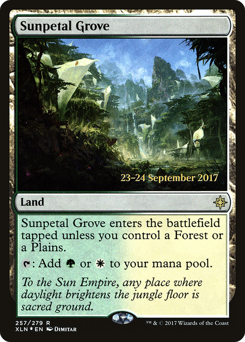Sunpetal Grove (PRE-257S) - rare - Foil