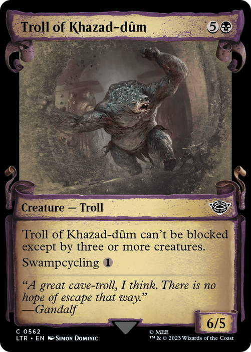 Troll of Khazad-dûm (LTR-562) - common: (Showcase)