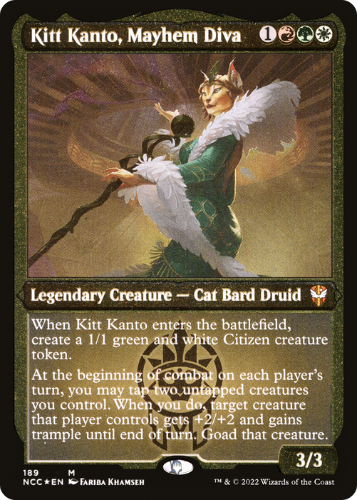 Kitt Kanto, Mayhem Diva (NCC-189) - mythic - Etched Foil