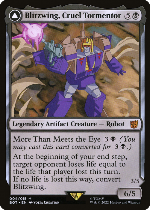 Blitzwing, Cruel Tormentor // Blitzwing, Adaptive Assailant (BOT-004) - mythic: (convertdfc) - Foil