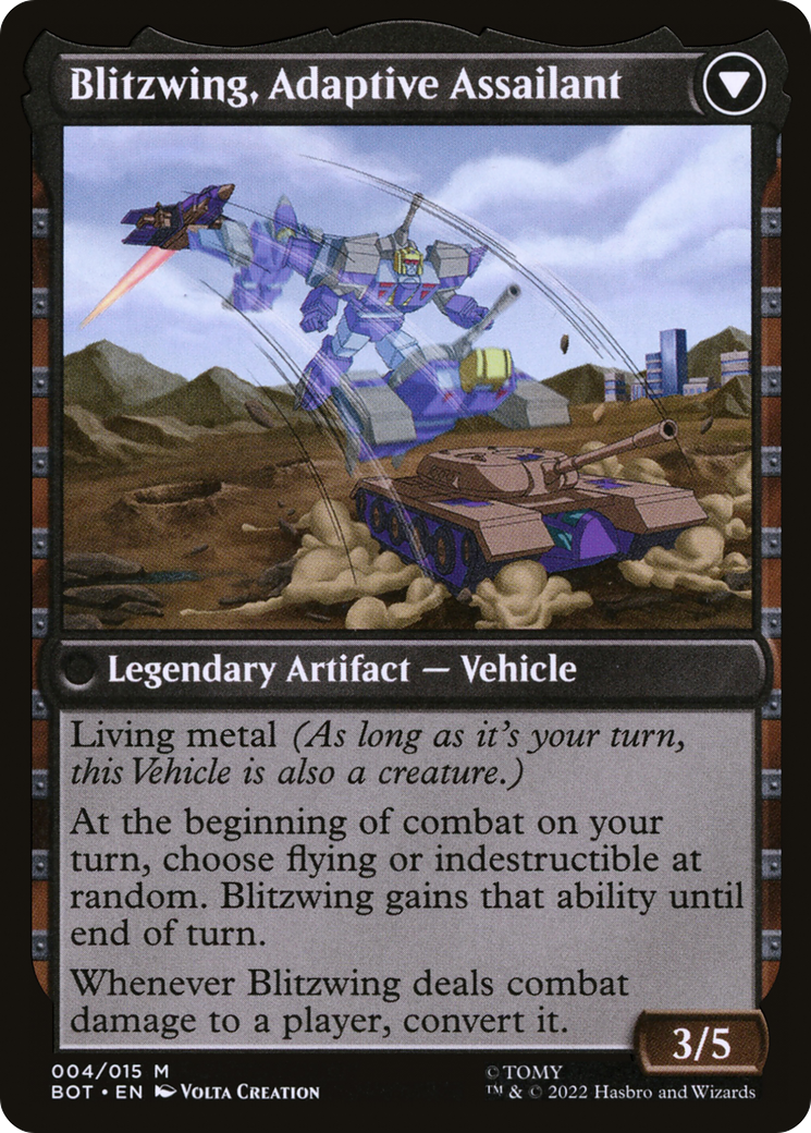 Blitzwing, Cruel Tormentor // Blitzwing, Adaptive Assailant (BOT-004) - mythic: (convertdfc) - Foil