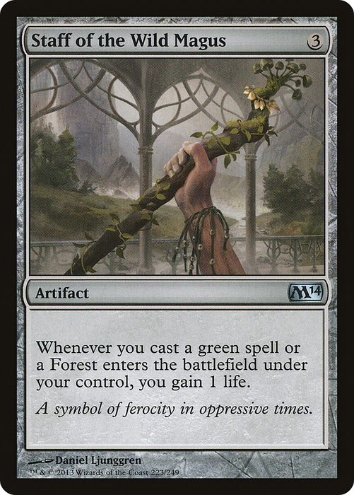 Staff of the Wild Magus (M14-223) - uncommon