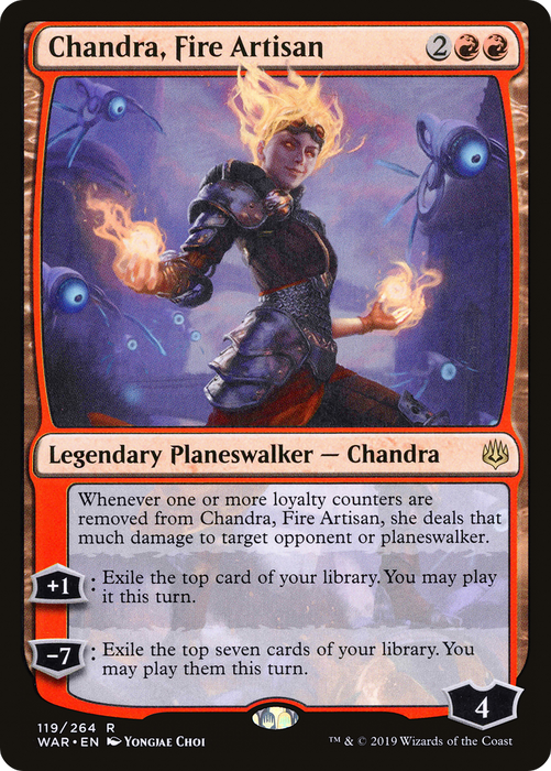 Chandra, Fire Artisan (WAR-119) - rare