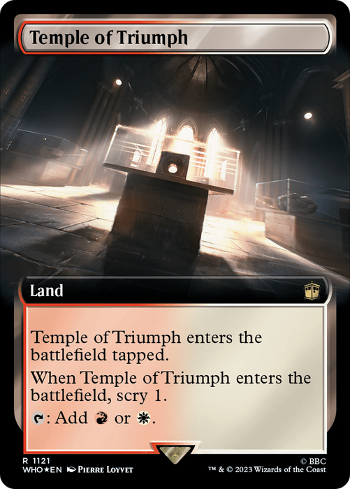Temple of Triumph (WHO-1121) - rare: (Extended Art) - Foil