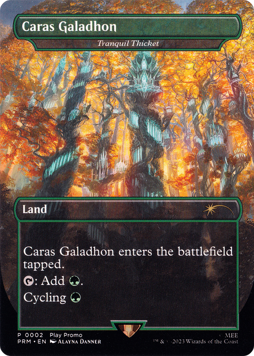 Tranquil Thicket (PLAY-002) - rare / Caras Galadhon (Borderless)