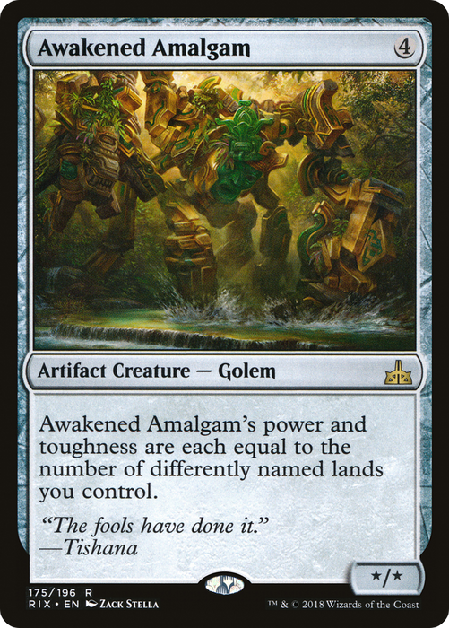 Awakened Amalgam (RIX-175) - rare - Foil