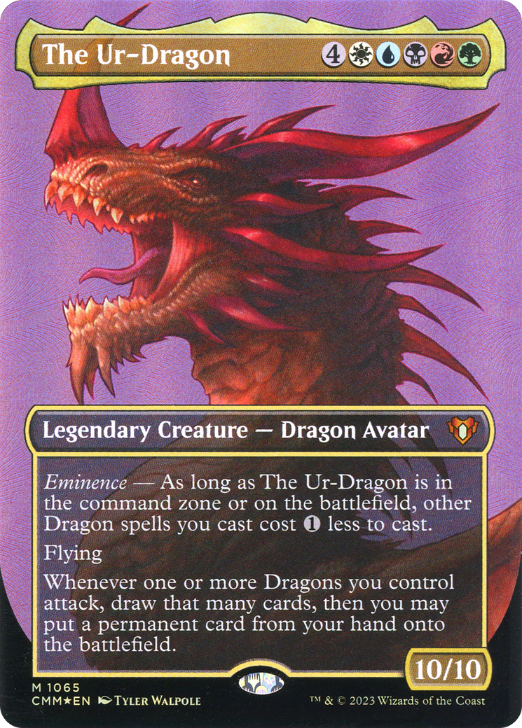 The Ur-Dragon (CMM-1065) - mythic (Borderless) - Foil