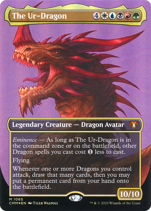 The Ur-Dragon (CMM-1065) - mythic (Borderless) - Foil