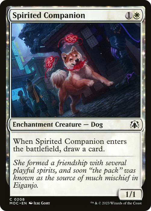 Spirited Companion (MOC-208) - common: (enchantment)